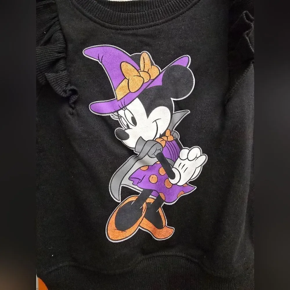 Nwt Girl's Minnie Mouse Halloween Outfit, Sizes 2T, 3T